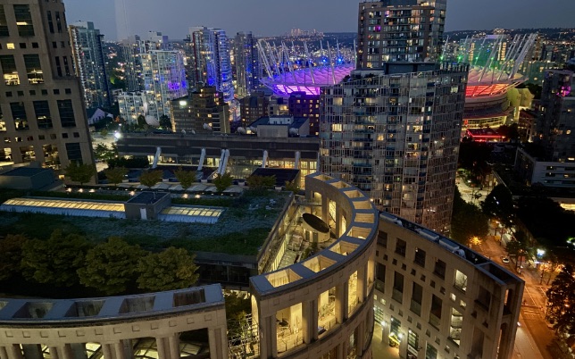 Vancouver Skyline at Night