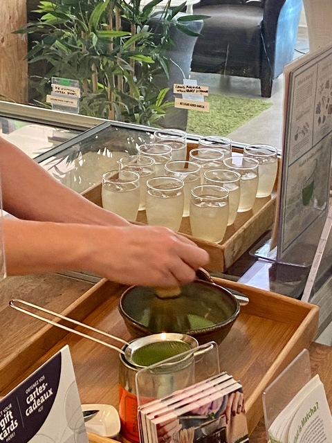 Learning to make Matcha lemonade