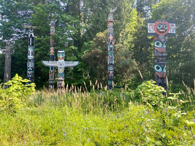 Totem Poles in Stanley Park Vancouver
