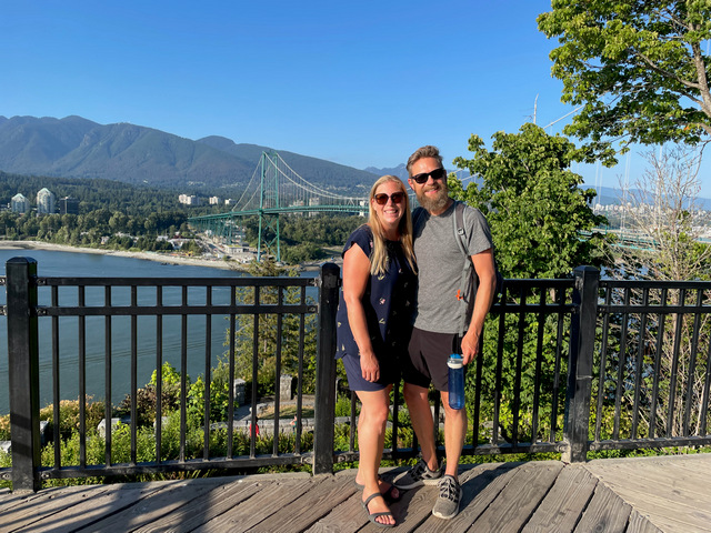 View from prospect point in Stanley Park