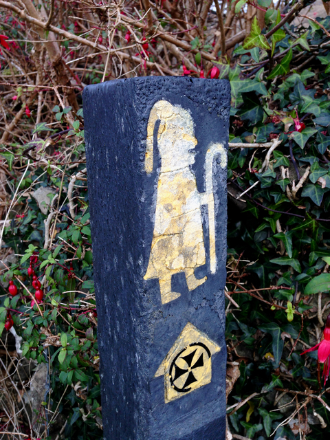 Dingle Peninsula pilgrim pathway stone marker